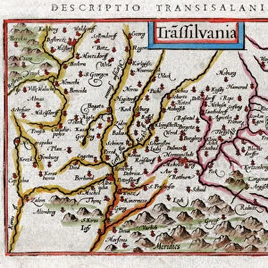 Map of Transylvania 1616