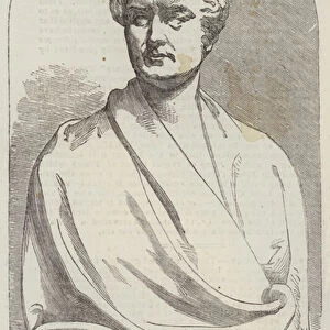 Marble Bust of the late Sir Robert Peel, by A Munro (engraving)