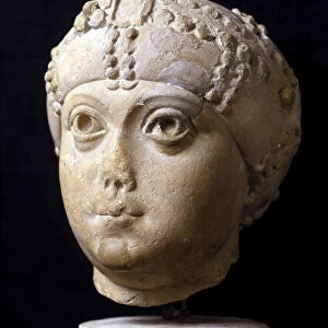 Marble head of Amalasonte (Amalasunta) queen of the Ostrogoths (died 535)