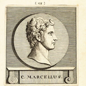 Marcus Claudius Marcellus, nephew of Emperor Augustus, 1744 (engraving)