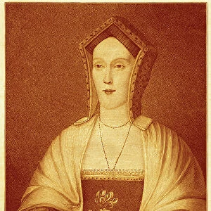 Margaret Pole, Countess of Salisbury, illustration for A Short History of The English People (Vol II) by John Richard Green, 1874 (colour litho)