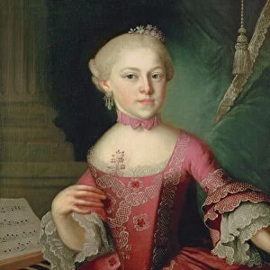 Maria-Anna Mozart, called Nannerl (1751-1829), sister of Wolfgang Amadeus Mozart