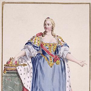 Maria Theresa (1717-80) Empress of Austria, from Receuil des Estampes