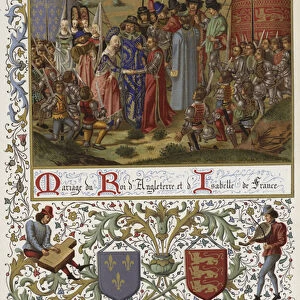 Mariage du Roi d Angleterre et d Isabelle de France (chromolitho)