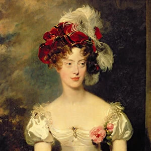 Marie-Caroline de Bourbon (1798-1870) Duchesse de Berry, c. 1825 (oil on canvas)
