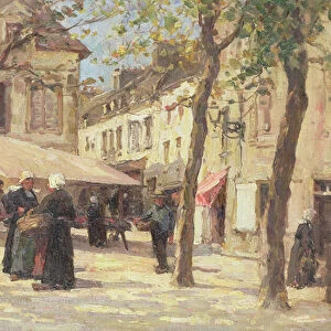 The Market Place, Quimperle, Brittany