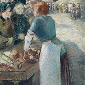 The Market Stall, 1884 (pastel on millboard)