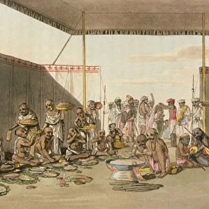 A Marratta Surdar entertaining Brahmuns, from A Mahratta Camp, 5th April 1813
