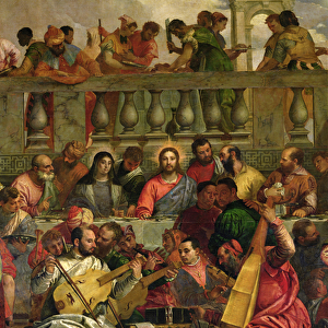 The Marriage Feast at Cana, detail of Christ and musicians, c. 1562 (oil on canvas)