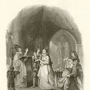 Marriage of Henry VII with Elizabeth of York (engraving)