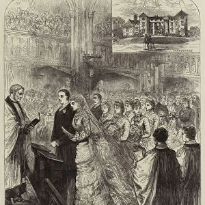 Marriage of the Son of Lord Selborne to the Daughter of the Marquis of Salisbury (engraving)