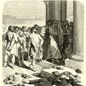 Martyre de saint Barnabe (engraving)