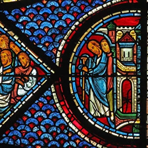 Mary Magdalene window: Bishop Maximin - brother of Mary Magdalene (w46) (stained glass)