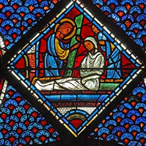 Mary Magdalene window: Lazarus - his resurrection (w46) (stained glass)