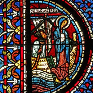 Mary Magdalene window: Mary lands in Provence (w46) (stained glass)