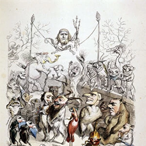 The masked ball of animals - by Grandville, 1868