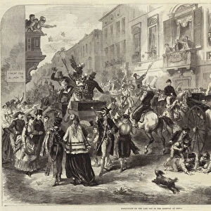 Masquerade on the Last Day of the Carnival at Genoa (engraving)