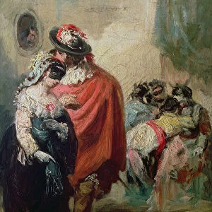 Masquerade (oil on canvas)