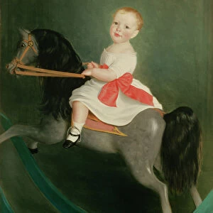 Master James Watts on a Rocking Horse
