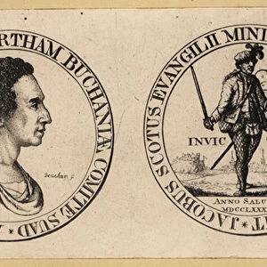 Medal with portrait of David Stewart Erskine and a highlander. 1803 (engraving)