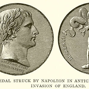 Medal Struck by Napoleon in Anticipation of Invasion of England (engraving)