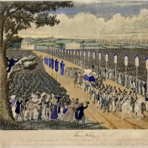 Meeting of the Trade Unionists in Copenhagen Fields, 21st April 1834 (engraving)