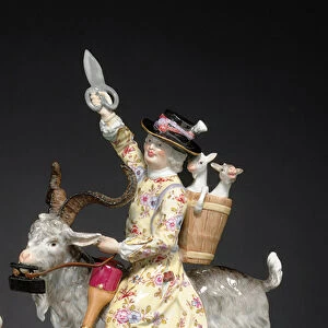 Meissen figure of the Welsh Tailor, late 19th / 20th century (porcelain)