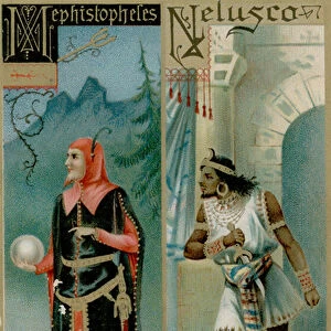 Mephistopheles and Nelusco (chromolitho)