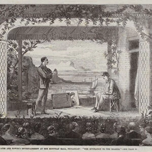 Messers Yates and Powers Entertainment at the Egyptian Hall, Piccadilly, "The Invitation to the Seaside"(engraving)