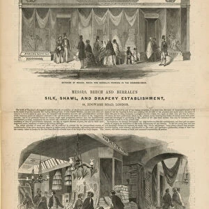 Messrs Breech and Berralls Silk, Shawl, and Drapery Establishment (engraving)