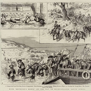 With "Methuens Horse"on the Way to Bechuanaland, South Africa (engraving)