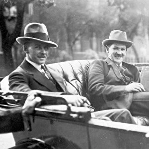 Michael Collins (1890-1922) with Emmet Dalton during the treaty discussions in London