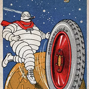 Michelin man. (illustration, circa 1930)