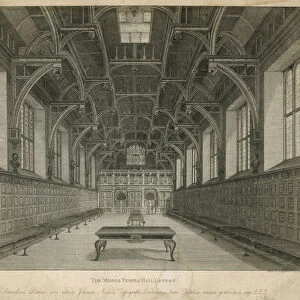 The Middle Temple Hall, London (engraving)