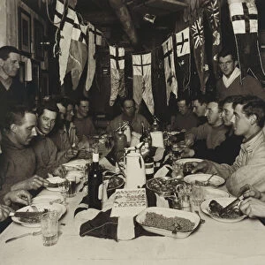 Midwinter Day Dinner, 22nd June, 1911, 1911 (brown toned carbon print photograph)
