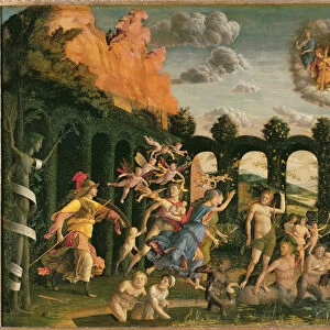 Minerva Chasing the Vices from the Garden of Virtue (oil on canvas)