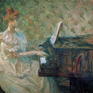 Misia au piano ( Misia Sert, 1872-1950) - Misia Natanson at the Piano par