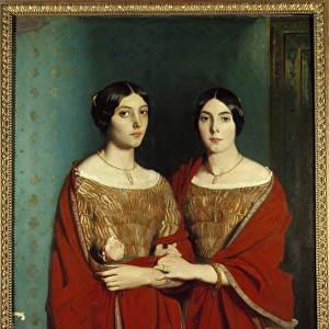 Miss Chasseriau said the two sisters. Portrait of Adele (1810-1869) and Aline (1822-1871