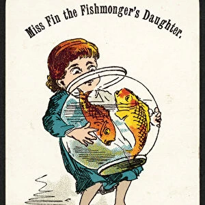 Miss Fin The Fishmongers Daughter (colour litho)