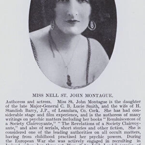 Miss Nell St John Montague (b / w photo)