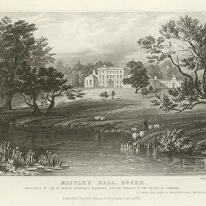 Mistley Hall, Essex, Residence of the Right Honourable Charles Manners Sutton, Speaker of the House of Commons (engraving)