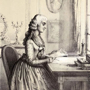 Mme Roland (1754 - 1793) - in "Galerie historique de la Revolution francaise"