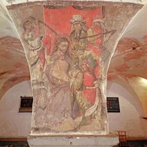 The Mocking of Christ, mural from the crypt (fresco)