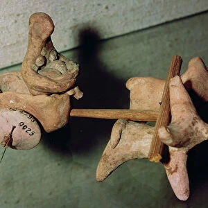 Model of a cart pulled by two oxen, from Mohenjo-Daro, Indus Valley, Pakistan