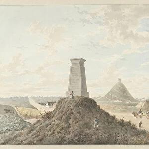 Monuments by Waterloo, 1815 (w / c and pencil on paper)
