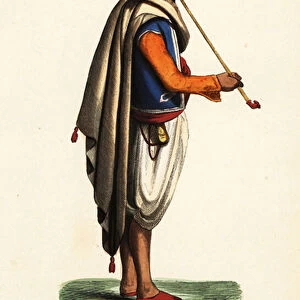 Moorish merchant with tobacco pipe, Algeria