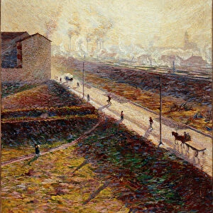 Morning or The suburban road in the early morning, 1909 (painting)