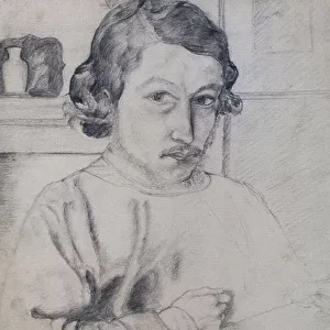Morris as he saw himself, aged 22, 1856/7 (graphite on paper)