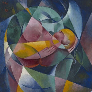 Mother and Child, 1920 (oil on canvas)