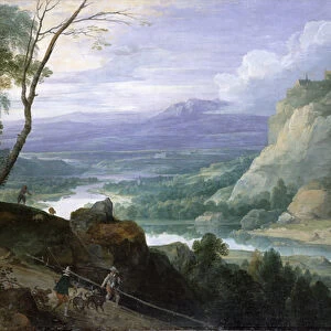 Mountainous Landscape, 1620 (oil on canvas)